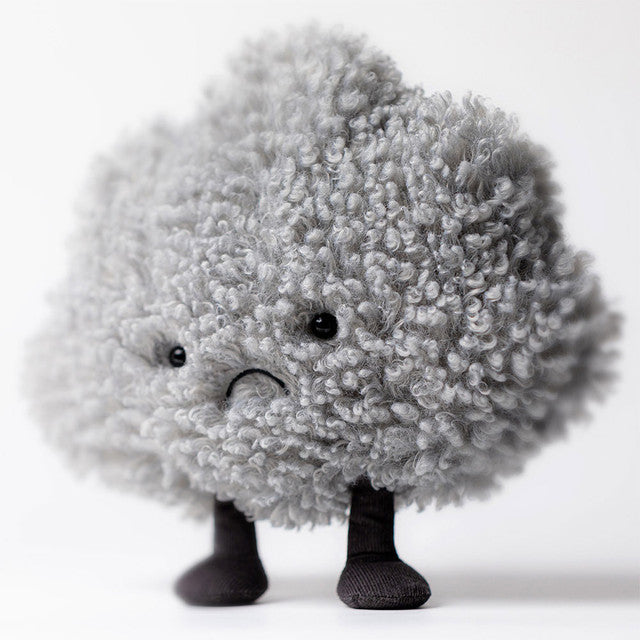 Fluff Cloud Compact シルバー　スムースグレー　セット Jellycat Amuseables Storm Cloud A2SCL – Crocus & Ivy Interiors