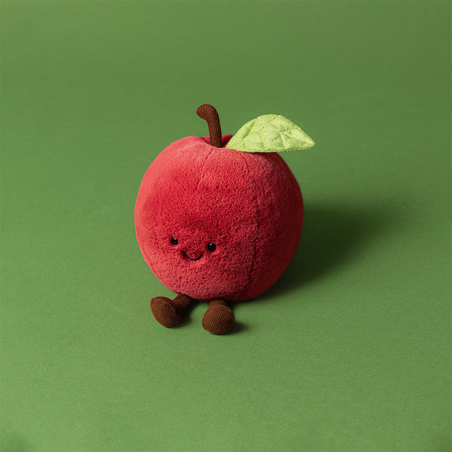  Amuseables Apple　ジェリーキャット　果物リンゴ Jellycat Amuseables Apple A4APL – Crocus & Ivy Interiors