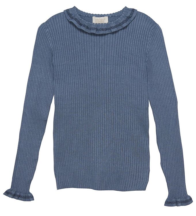 Creamie Girls Ribbed Pullover 822503-7710 Blue