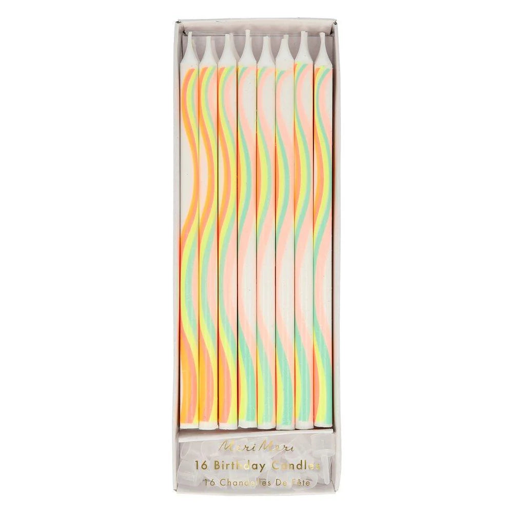 Meri Meri Tapered Rainbow Candles Set/16