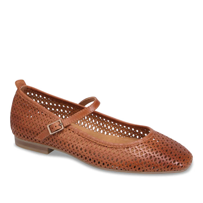 【ｍｚｎ】 Miz Mooz Zaylee Mary Jane Flat - Brandy – Crocus & Ivy Interiors