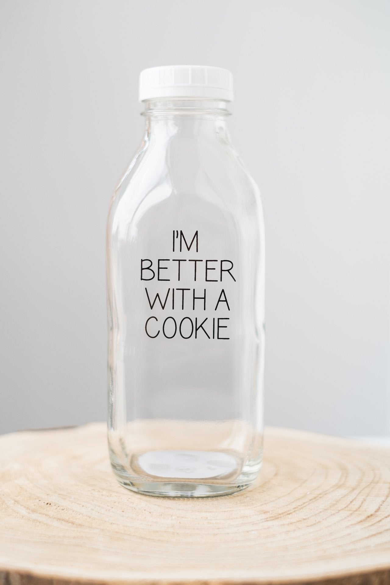 Milk Bottle:  Better with Cookie