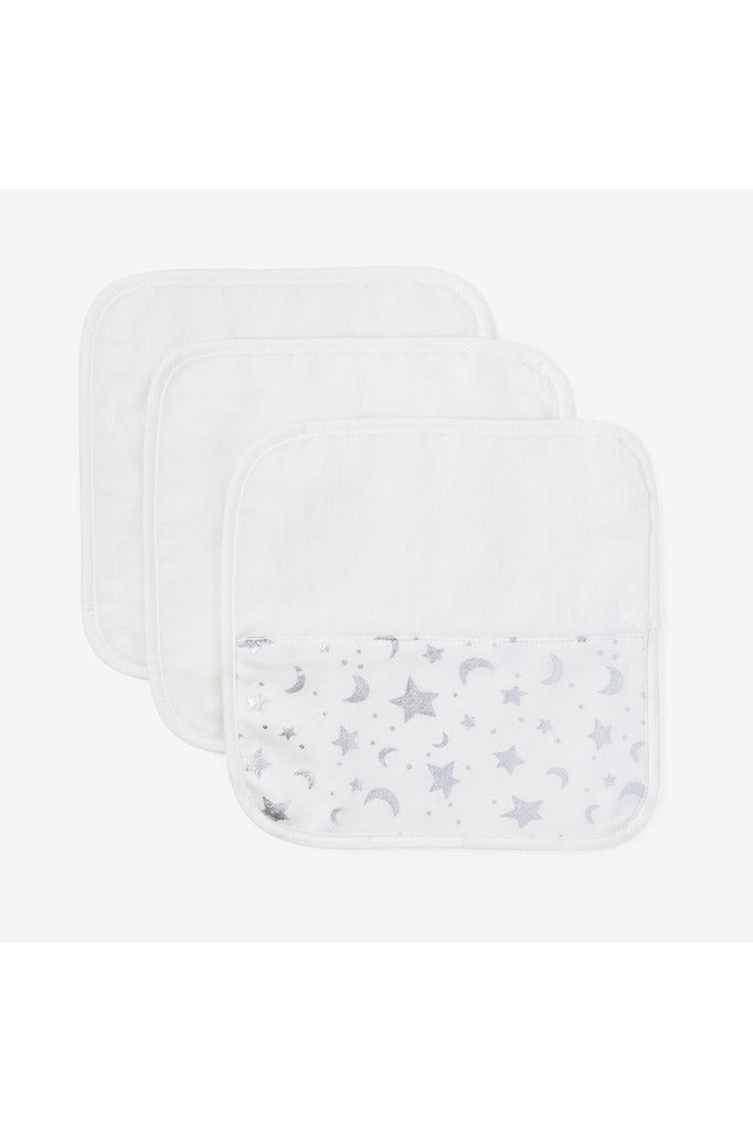 Elegant Baby Organic Washcloth Set ... Moon & Stars   83035