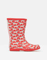 Joules Kids Roll Up Welly 207256  Red Dog *