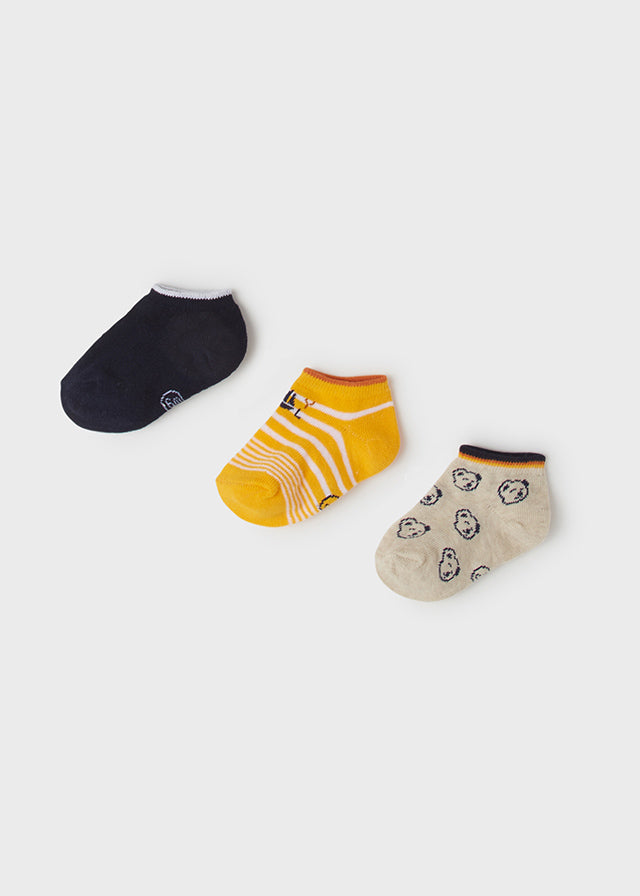 Mayoral Baby Boy 3 Pk. Sock Set 10173-26 Mandarina