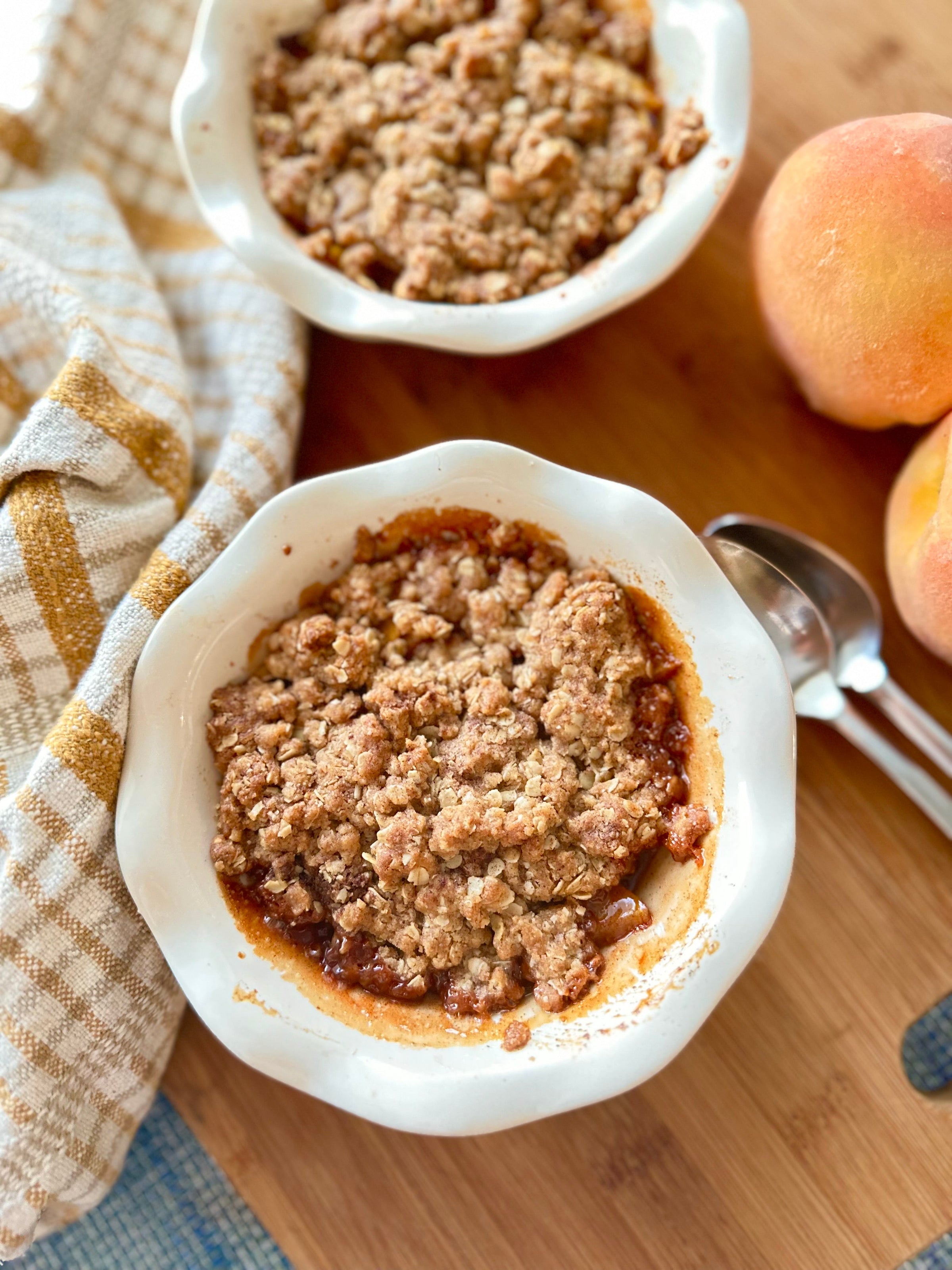 It's Fruit Crisp Season!  And this Recipe is a Peach;)