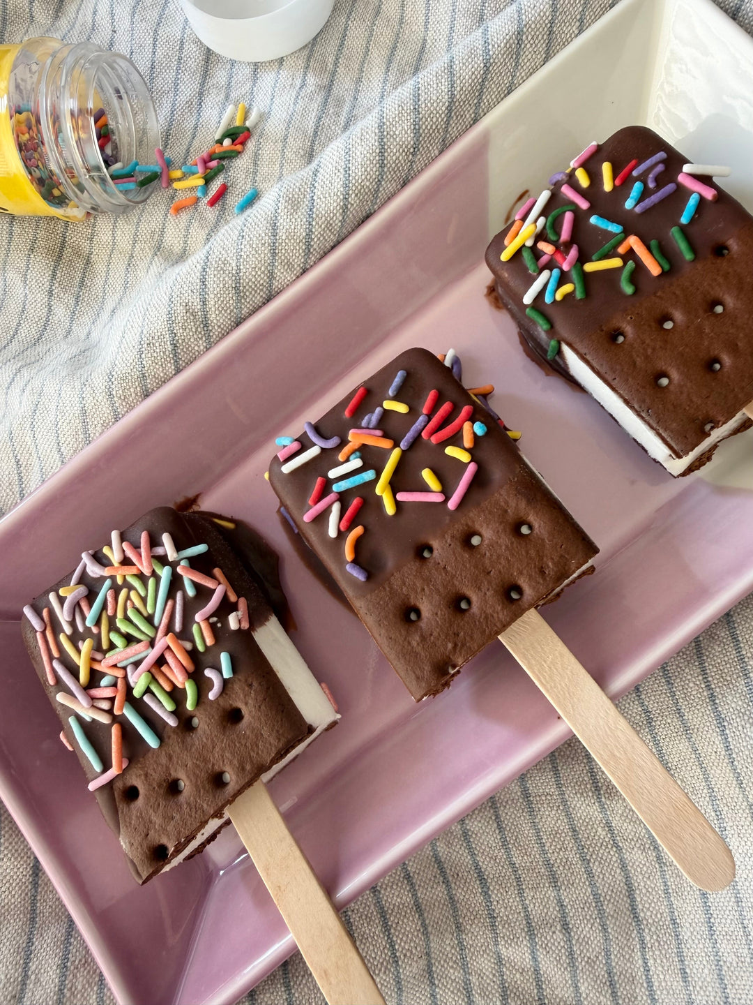 Ice Cream Sammies but with Sprinkles!