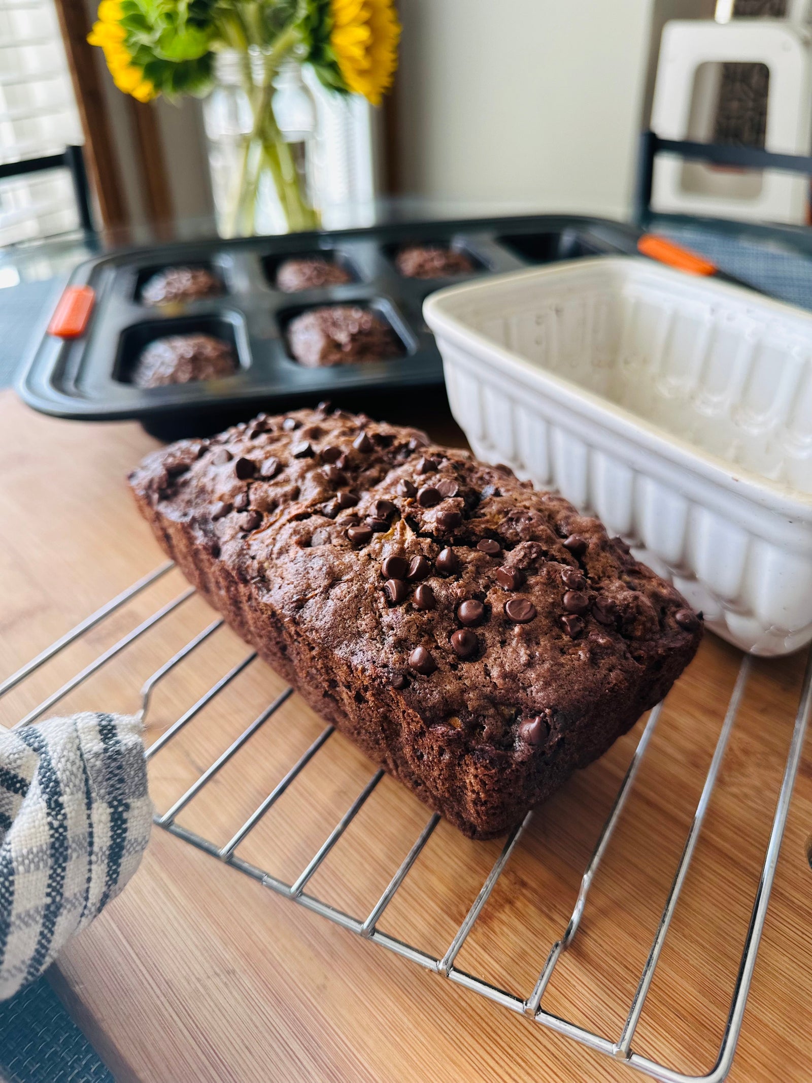 It's Zucchini Season!  Let's Bake a Chocolate Loaf:)