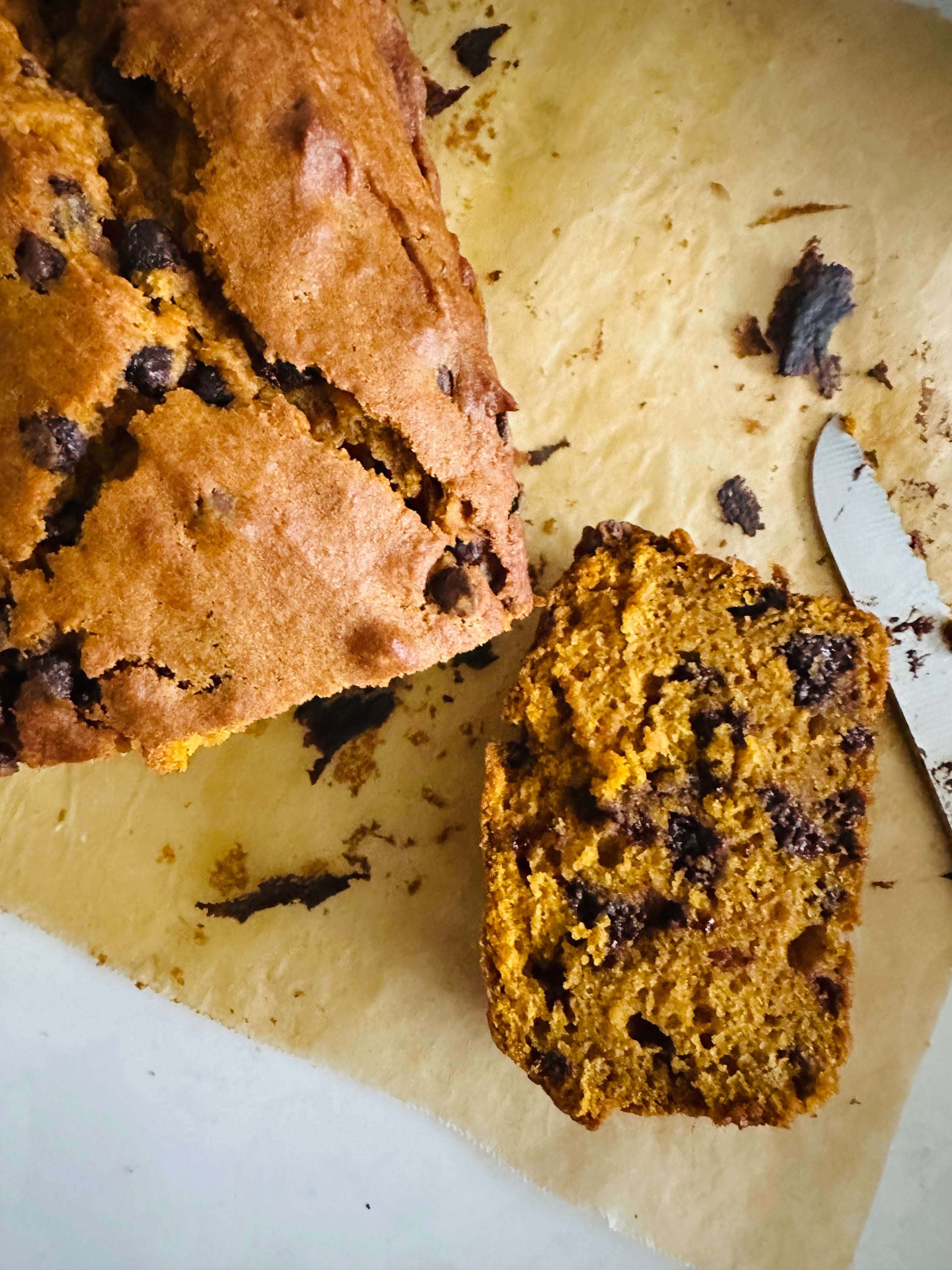 Scrumptious Chocolate Chip Pumpkin Loaf