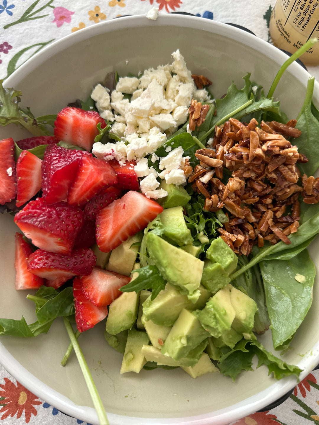 A Summer Salad with Champagne Vinaigrette