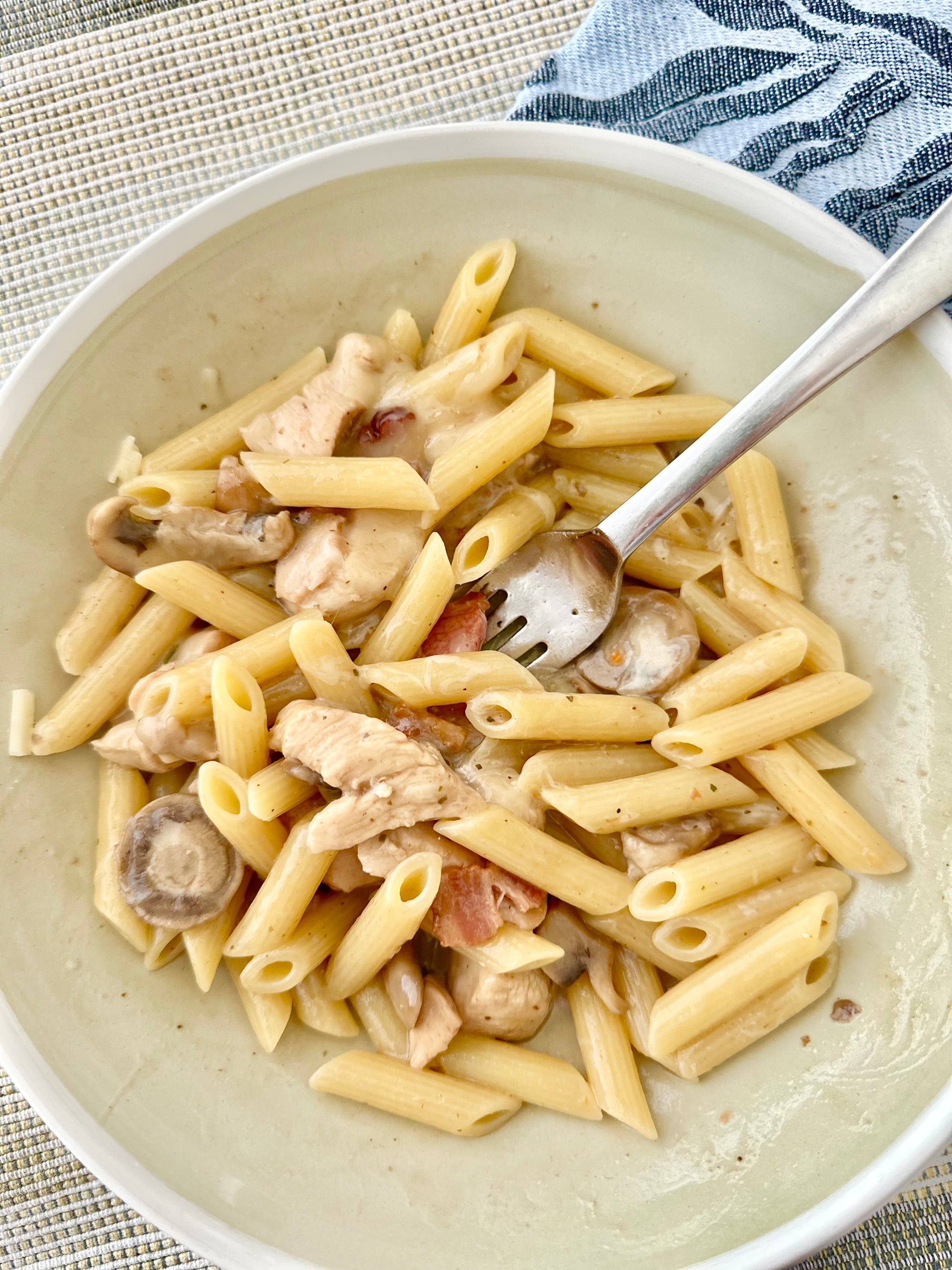 Chicken & Mushroom Pasta - Delish!