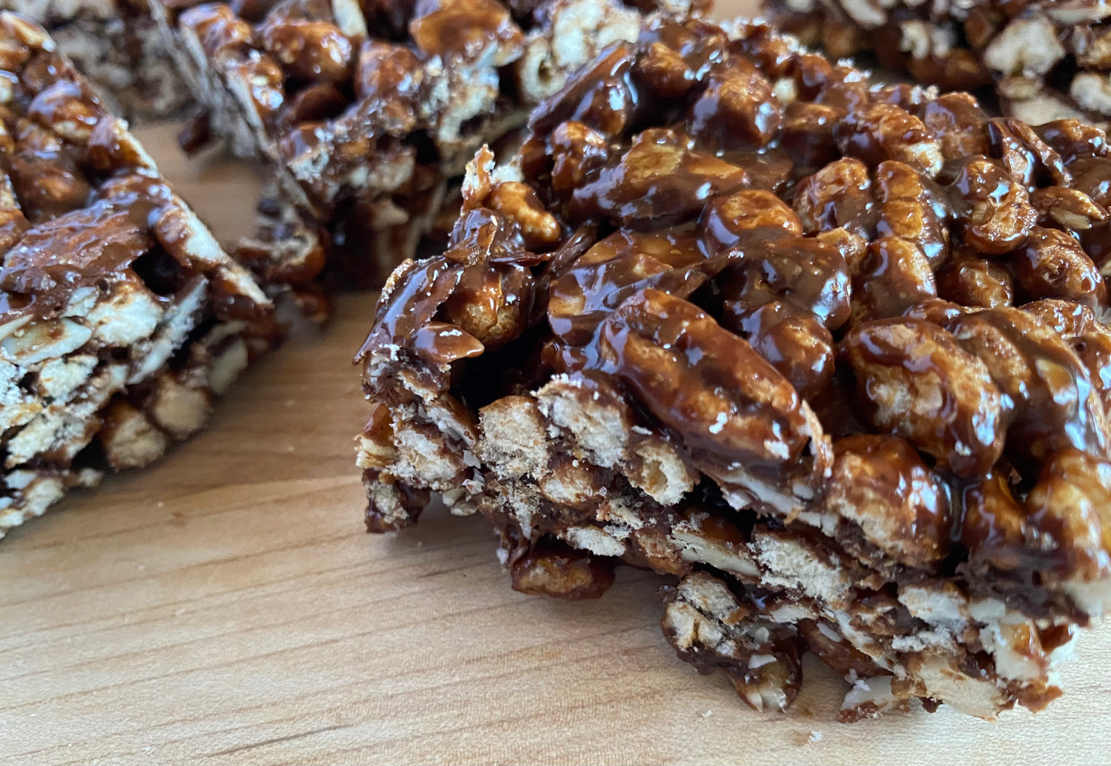 Puffed Wheat Cake - A Healthy Version