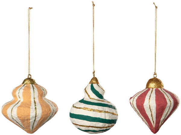Danica Luminous Jewels Mache Ornament Assorted