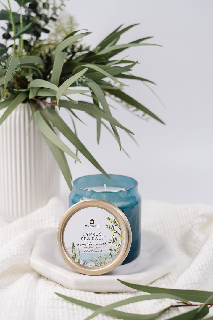 Thymes Cyprus Sea Salt Statement Candle