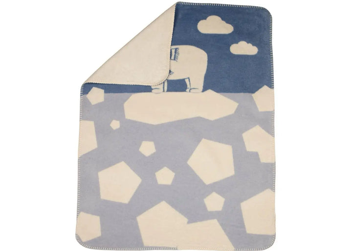 Fussenegger Mila Baby Blanket  DF-02182470  Polar Bear on Ice Blue