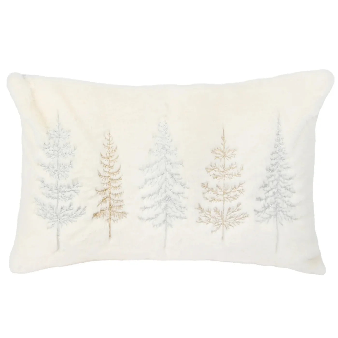 Harman Cushion with Frosted Metallic Trees