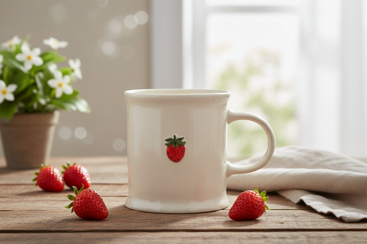 Danica Strawberry Embossed Mug 16oz