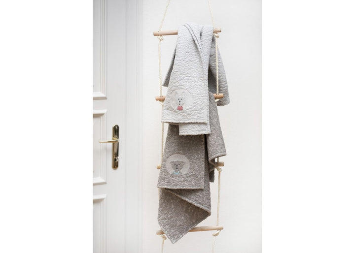 David Fussenegger Baby Blanket  Teddy Grey  DF03679770 *