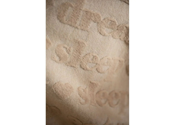 David Fussenegger Riga Baby Eat Sleep Repeat Blanket  DF03716370  Cork *