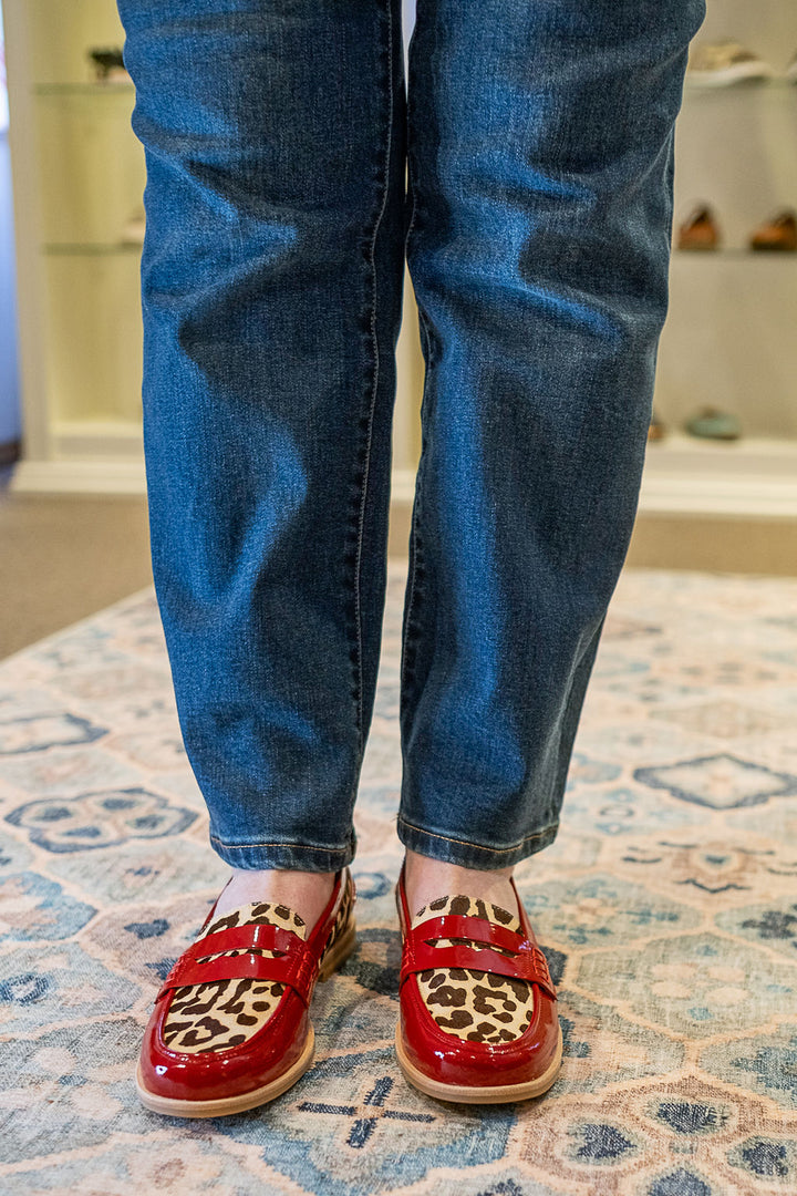 Django & Juliette Quarie Loafer - Red Leopard