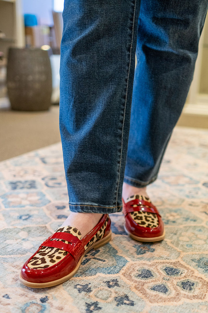 Django & Juliette Quarie Loafer - Red Leopard
