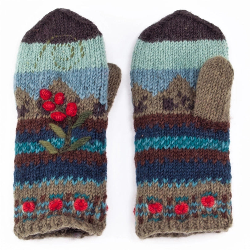 Lost Horizons Chloe Mittens - Grey