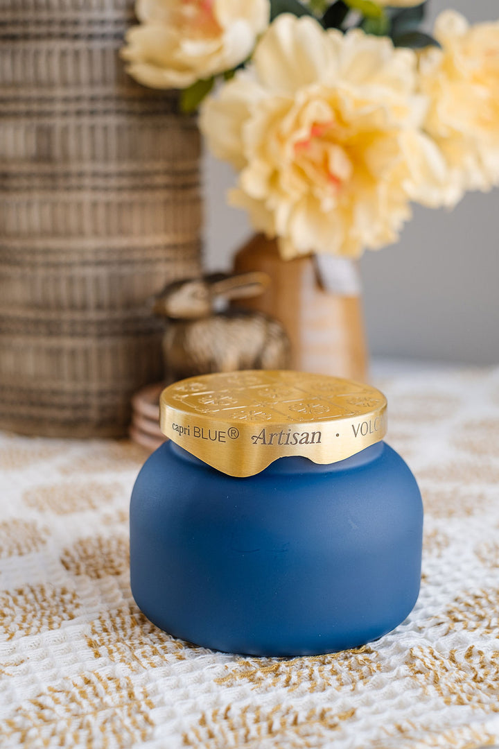 Capri Blue Volcano Candle in Royal Gem Jar