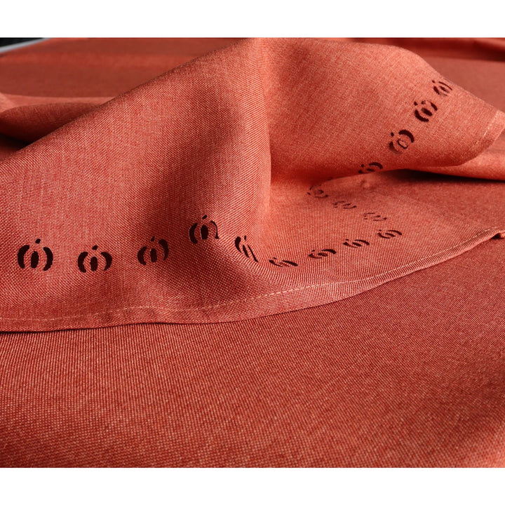 Harman Hemstitch Tablecloth  -  Russet