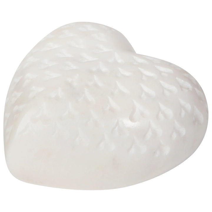 Danica Marble Heart  HDO4292  Large White