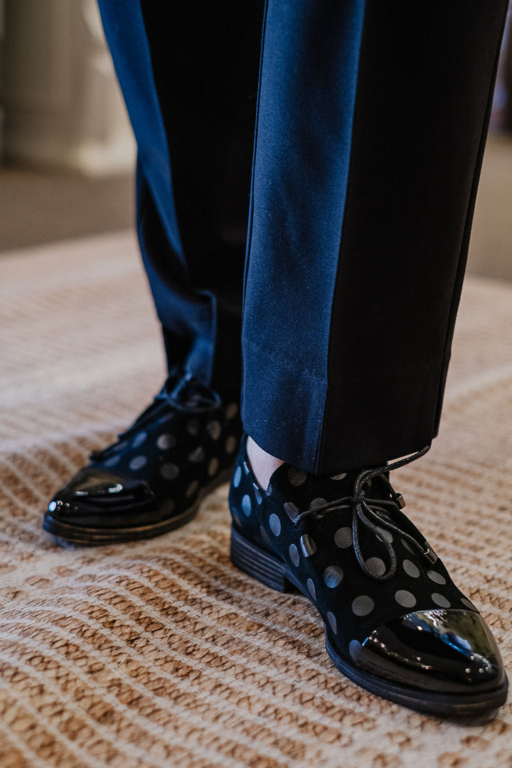 Django & Juliette Kotty Flat  -  Black/Black Dot