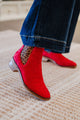 Django & Juliette Forda Chelsea Boot Red Leopard