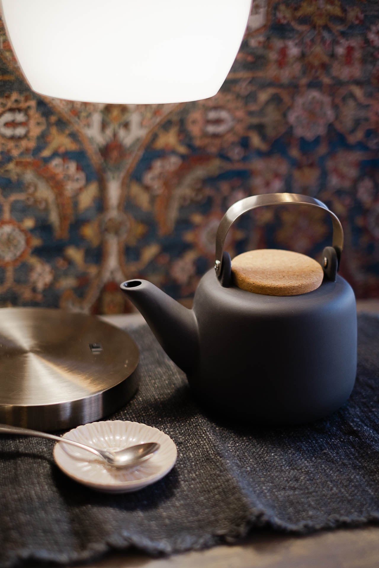 Viva Nicola Porcelain Teapot V36103 Charcoal
