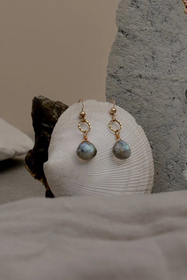 Hailey Gerritts Sidra Labradorite Earrings E01LB