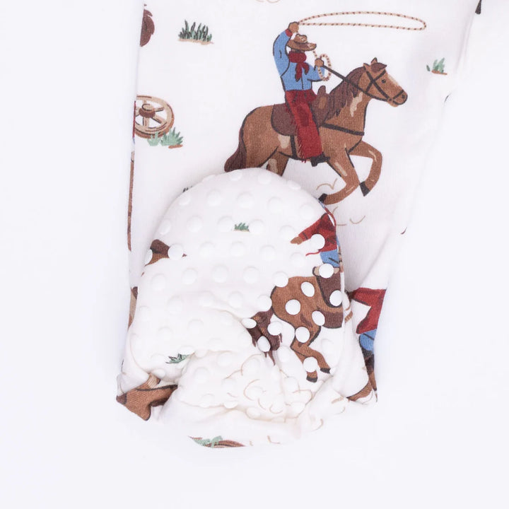 Angel Dear Baby Boy Zipper Footie  651-S26-BWT  Buckaroo Western