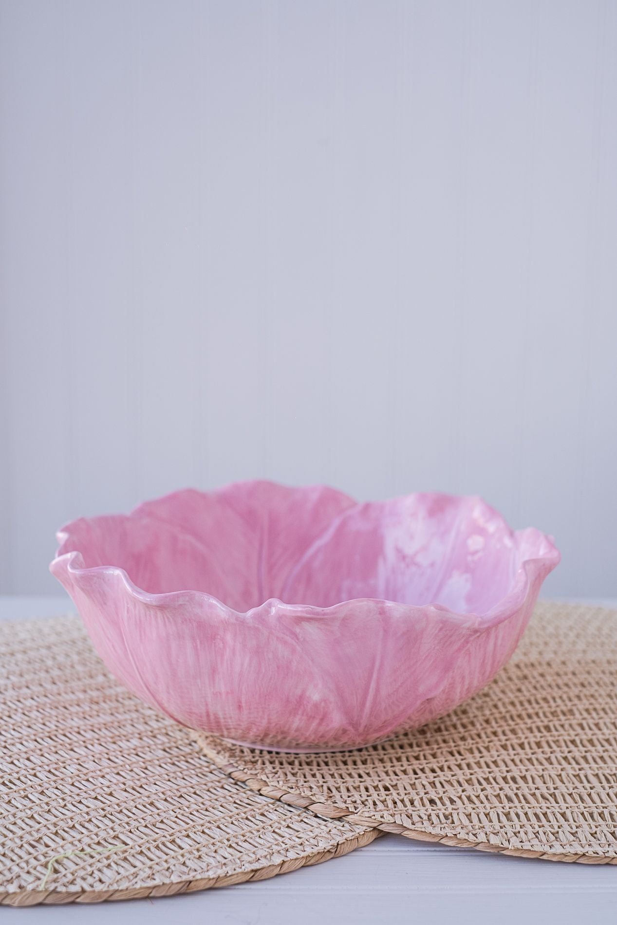 Raz 10" Pink Cabbage Bowl   4411150