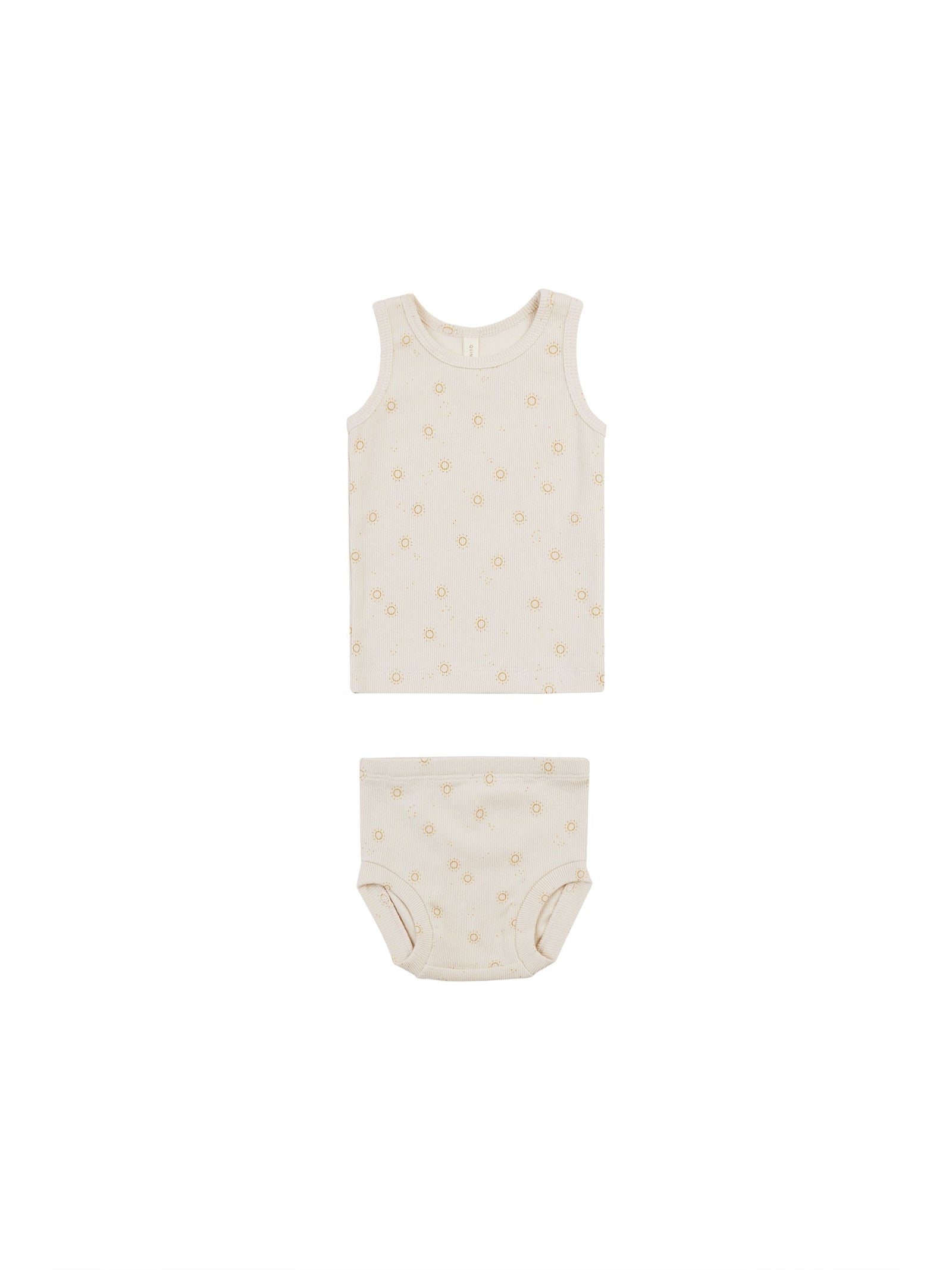 Quincy Mae Baby Ribbed Tank & Bloomer Set  QM302LEGT  Suns*