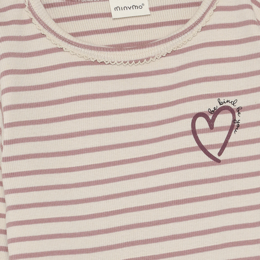 Minymo Girls Ribbed Long Sleeve Tee   124442-6510