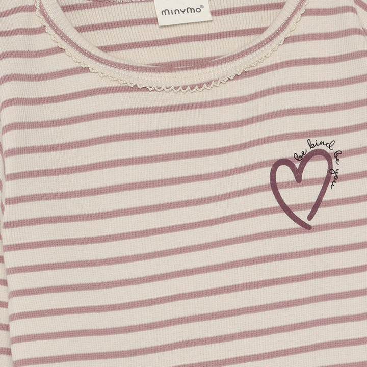 Minymo Girls Ribbed Long Sleeve Tee   124442-6510