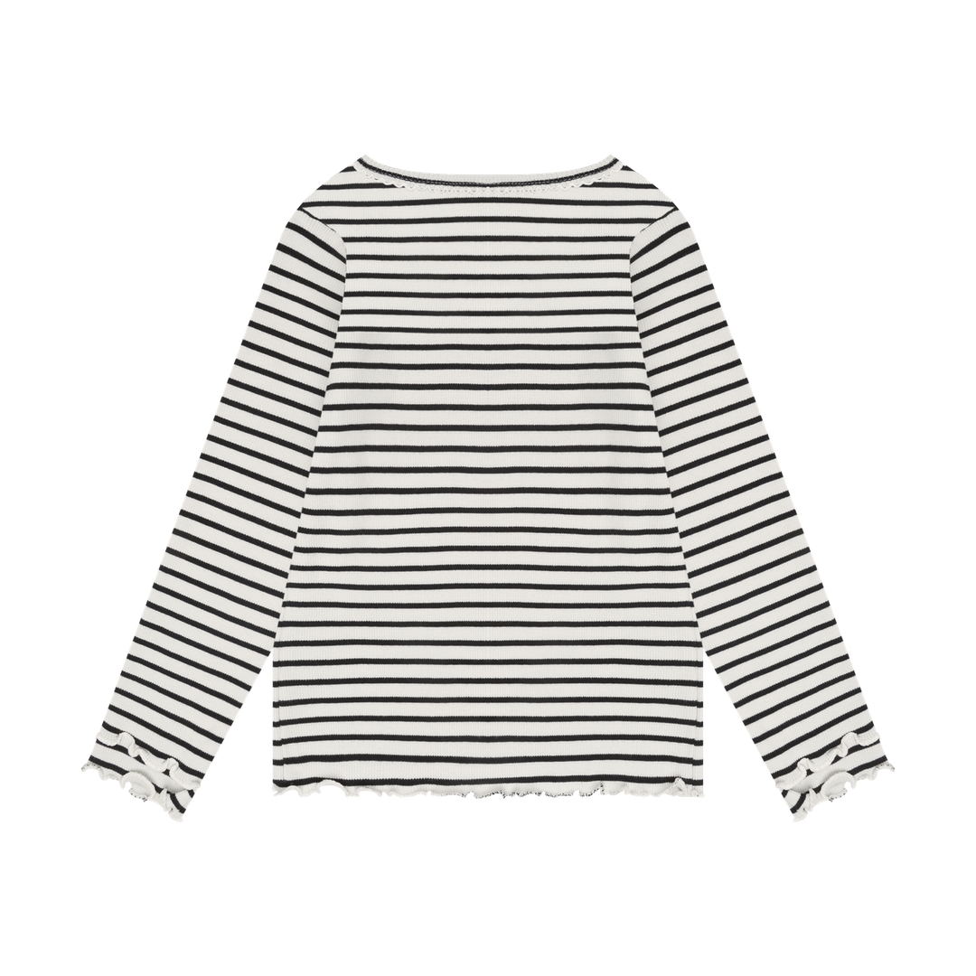 Minymo Girls Long Sleeve Tee Ribbed   124442-1061