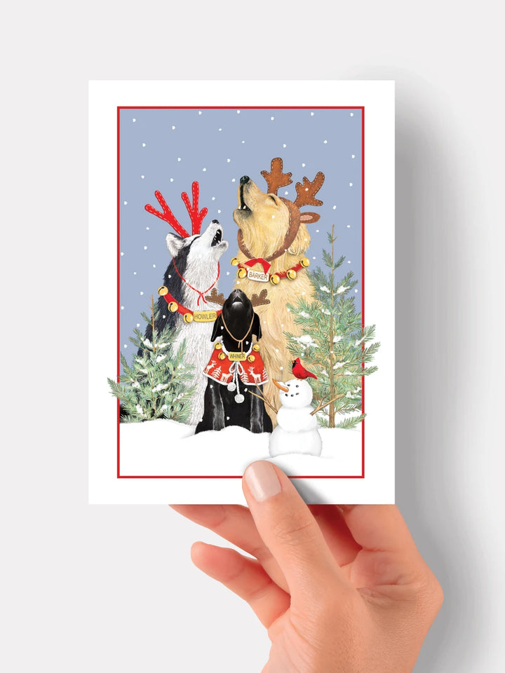 Christmas Card  SUGX05  Singing Dogs