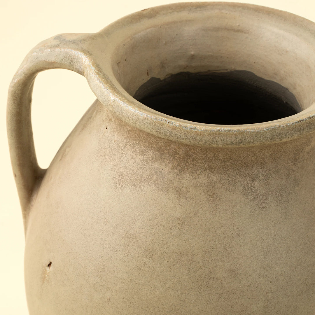 Indaba Rhodes Pitcher Vase 1-2064 Reactive Brown
