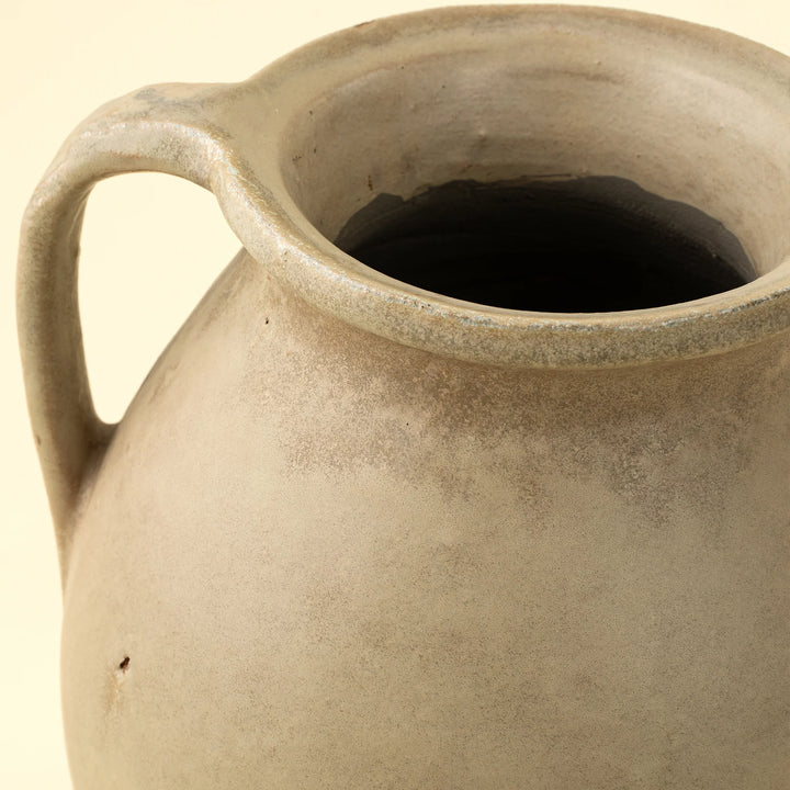 Indaba Rhodes Pitcher Vase 1-2064 Reactive Brown