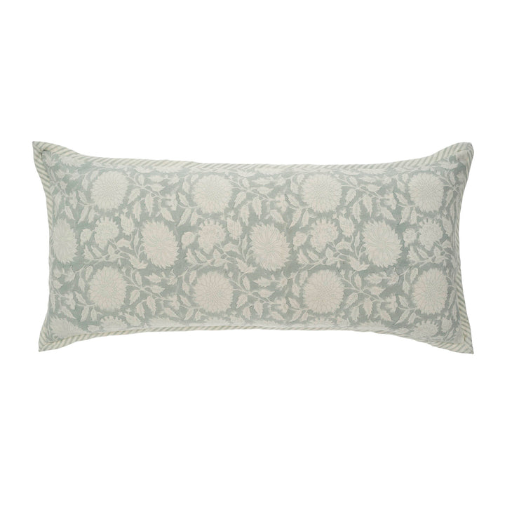 Indaba Maeve Block Print Pillow Mist 1-2102