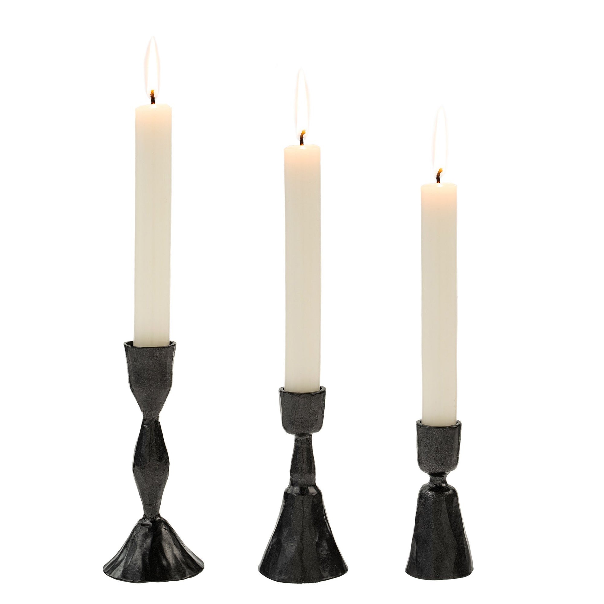 Indaba Zora Candlesticks Gunmetal