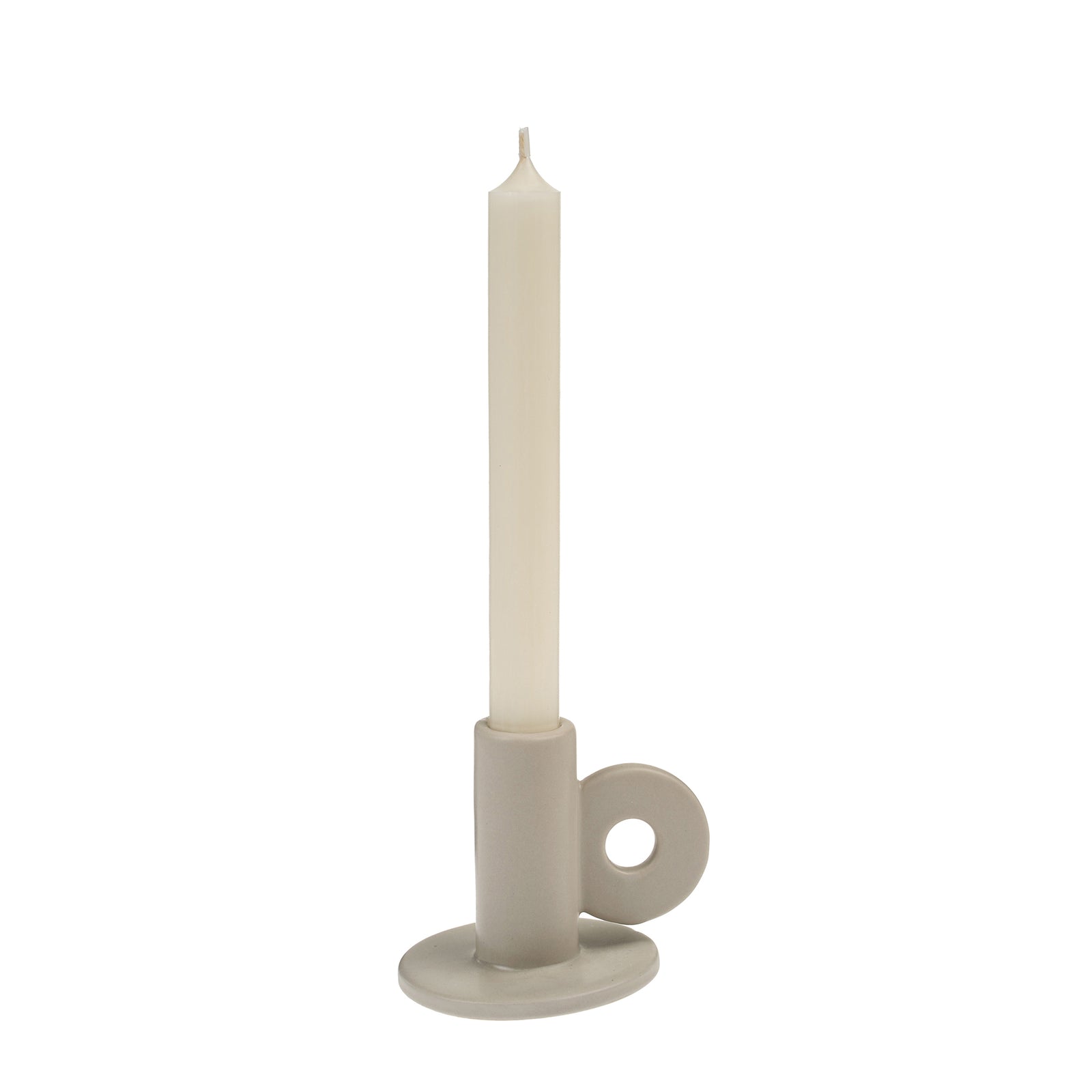 Indaba Cruz Candle Holder  1-2929  White