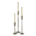 Indaba Luna Silver Forged Candlestick