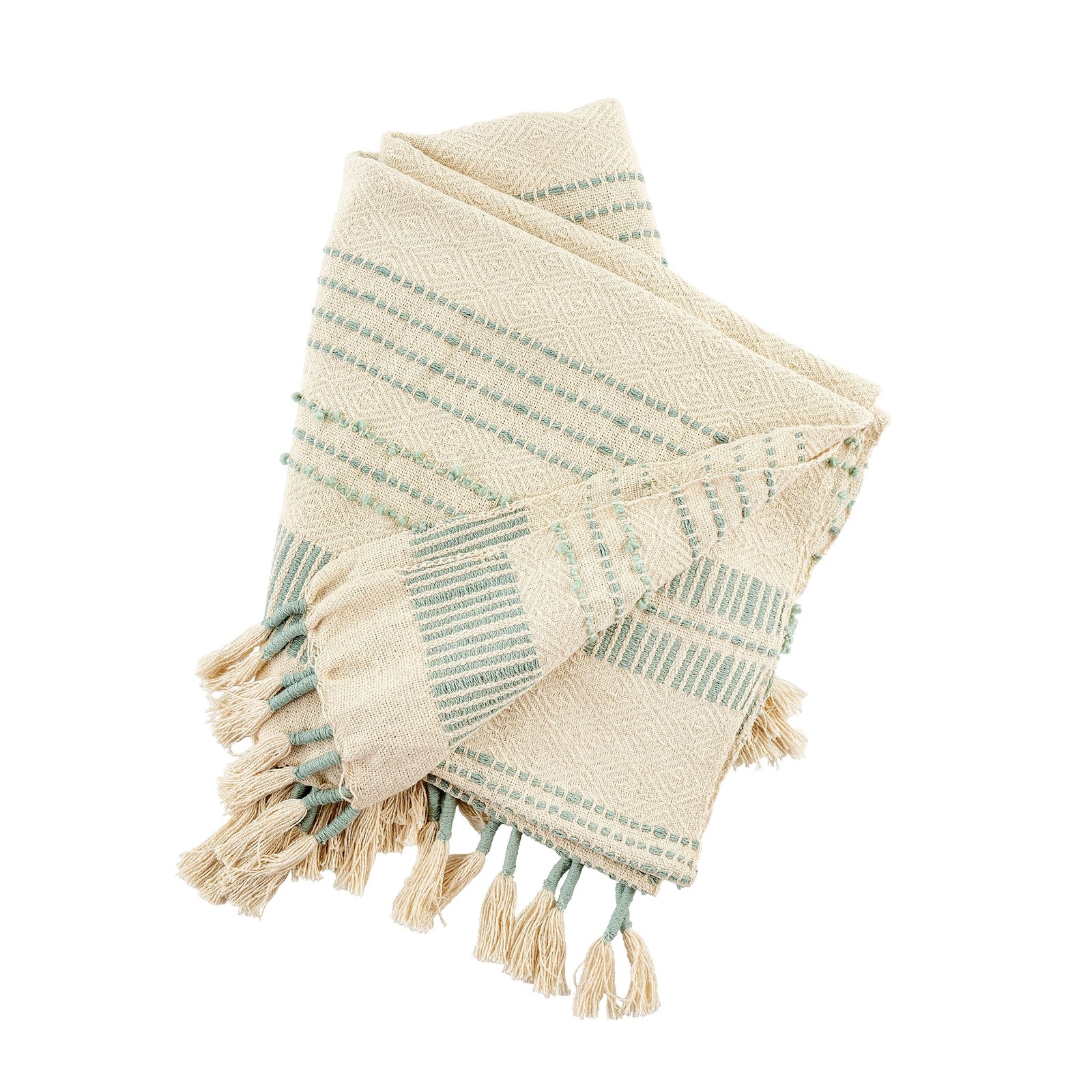 Indaba Beach House Throw  1-4072  Aqua*