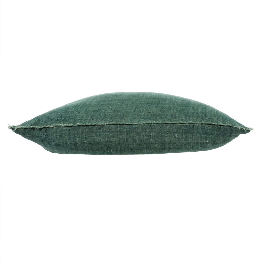 Indaba Lina Linen Cushion- 1-4384  Celeste Green