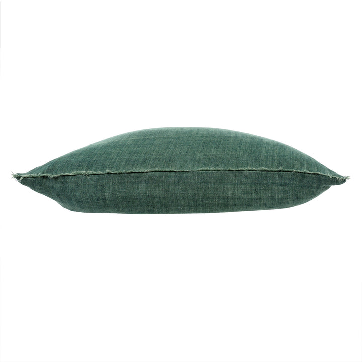 Indaba Lina Linen Cushion- 1-4384  Celeste Green