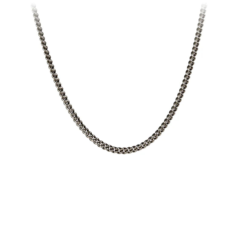 Pyrrha Black Heavy Curb Chain  CHRCB100